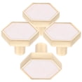 thumbnail image 1 of Raindrops  4 Pcs Gold Pulls Handle Drawer Dresser Knobs Kitchen Cabinet, 1 of 8