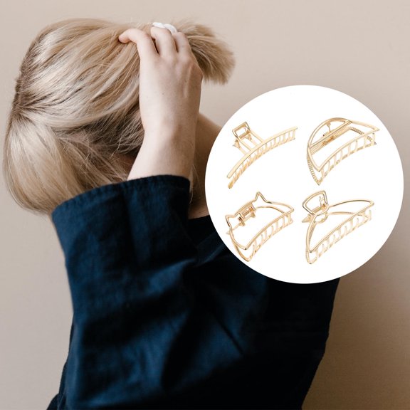 Raindrops 4 Pcs Hair Claw Barrette Clip Accessories Women Clips