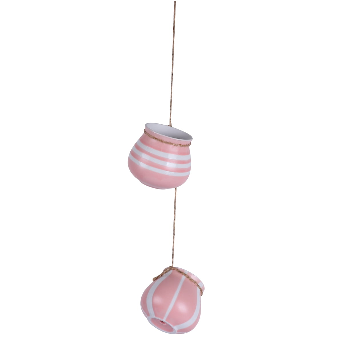 SHOWERORO Small Pots for Succulents Ceramic Hanging 4Pcs 2.76x2.76x2.56 Inch