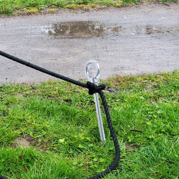 Raindrops Outdoor Metal Tent Pegs Heavy Duty for Grass Sand Soft Soil 4Pcs