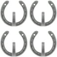 thumbnail image 1 of Raindrops 4 Pcs Horseshoe Hooks Set Iron Retro Wall Mounting for Study Organization, 1 of 8