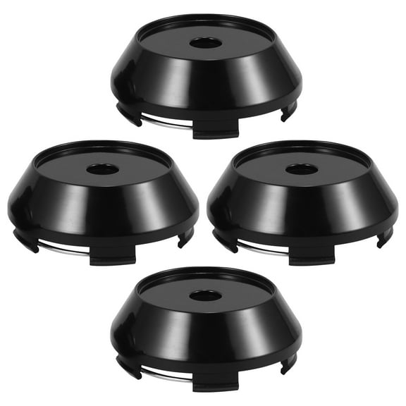 Raindrops  4 Pcs Hubcaps Wheels Shifter Knob Cover Automatic Gear Black
