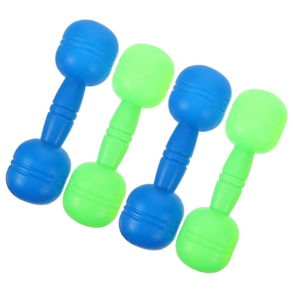 FOMIYES Gym Equipment For Toddlers Dumbbells Green PVC Plastic 4 Pcs Coordination Training