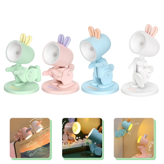 USHOBE Room Night Light Abs Blue Childrens Night Light 4Pcs 3.5X2X2In