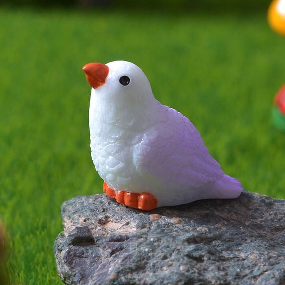 Raindrops 4 Pcs Landscape Bird Figurine Garden Mini Parrot Ornaments 2.00X2.00X1.00CM