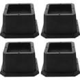 thumbnail image 1 of Raindrops  4 Pcs Lifts Furniture Square Stackable Height Bed Foot Pads Sturdy Risers, 1 of 8