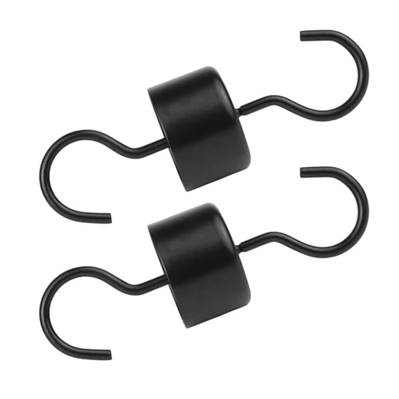 Raindrops 4 Pcs Metal Hooks for Bird Feeder Rustproof Squirrel Hanging Black