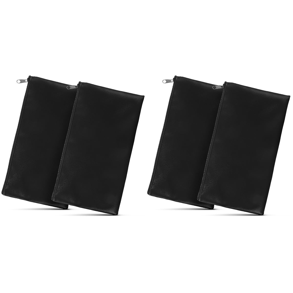 Raindrops 4 Pcs Money Bags for Cash Deposit Money Coin Bags Receipt Pouches Utility with Zipper for Women Men
