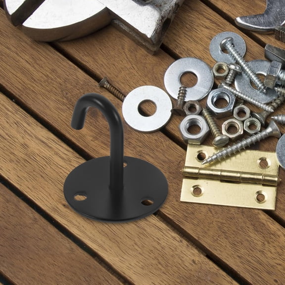 LABRIMP 4-Pack Ceiling Hooks for Hanging Bird Feeders, Metal Hooks 3.0 x 2.8 x 2.8 Inches