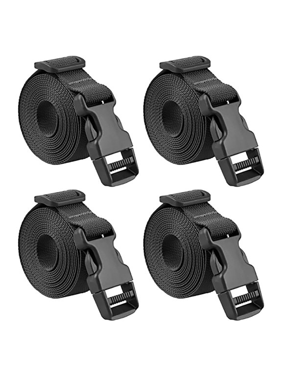 Durable Luggage Straps, Black, Easy to Use with Buckle, for Fixing Suitcases