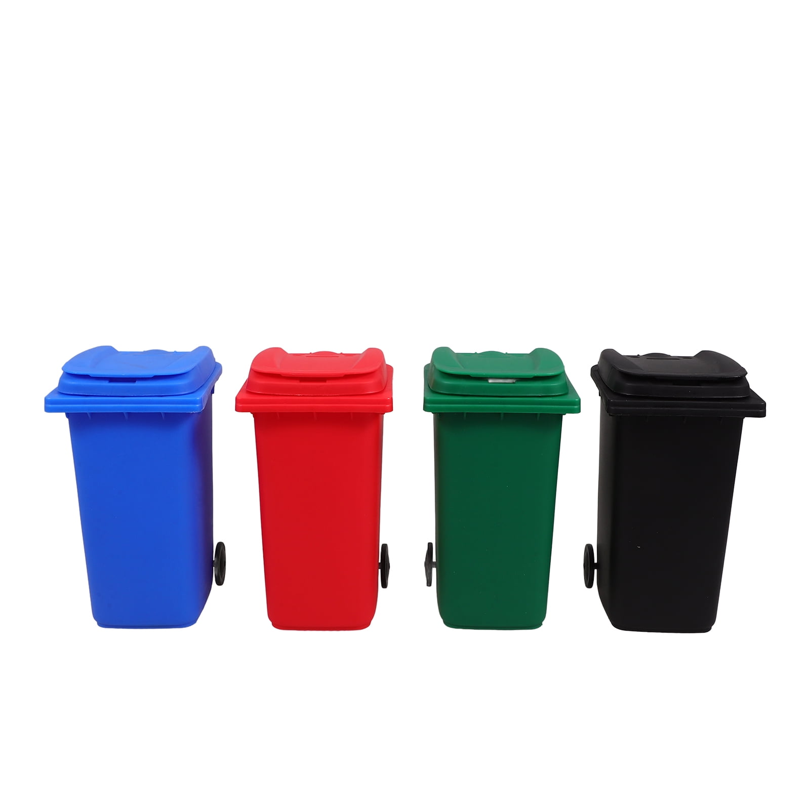 Raindrops 4 Pcs Pencil Can Desktop Trash Compactor Bins Countertop ...