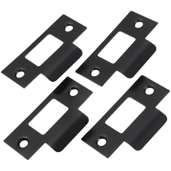 Raindrops 4 Pcs Reinforced Strike Plate Door Lock Guide Replacement Latch