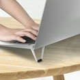 thumbnail image 1 of Raindrops OUNONA 4 Pcs Portable Mini Laptop Stand Foldable Invisible Riser Lightweight Notebook Stand Computer Laptop Holder for Desk Computer, 1 of 8
