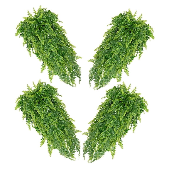 SHOWERORO 4Pcs Artificial Hanging Vine Green Leaves Gar for Home and Outdoor Decoration