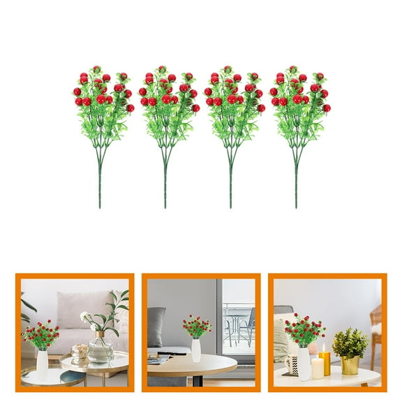 Raindrops 4 Pcs Simulation Fruit Bouquet Oranges Table Office Bride
