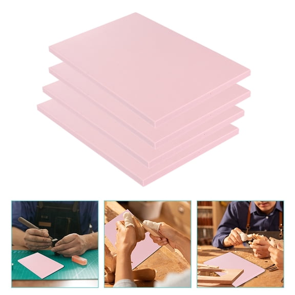 Raindrops Carving Rubber Bricks 4-Pack for Crafting, Stamp Making, Seal Creation, and Various Artistic Projects