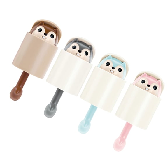 Raindrops 4 Pcs Squirrel Hanging Hooks Wall Mounted Clothing Clothes Rack Creative