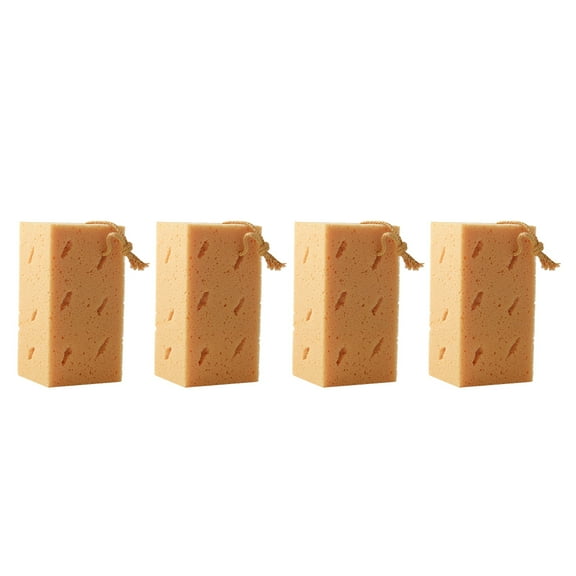 Raindrops 4 Pcs Super Car Wash Sponge High-density Efficient Technology