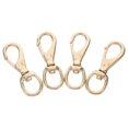 thumbnail image 1 of Raindrops 4 Pcs Swivel Lobster Claw Clasp Trigger Snap Hooks For Straps Bags Belting Leathercraft Purse Making Macrame Lanyard Clips Golden, 1 of 8