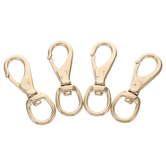 Raindrops 4 Pcs Swivel Lobster Claw Clasp Trigger Snap Hooks For Straps Bags Belting Leathercraft Purse Making Macrame Lanyard Clips Golden