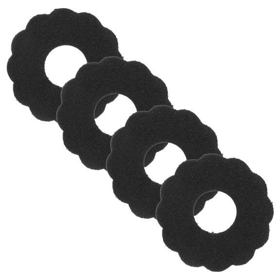 FOMIYES 4Pcs Black Patio Umbrella Top Cap Replacement Durable Anti Slip Spacer Rings for Home Use