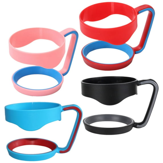 Raindrops Plastic Tumbler Grip Covers Cup Sleeve for Glass Cup 4Pcs Black