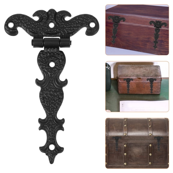 Raindrops Set of 4 Vintage Hinges for Kitchen Cabinet Antique Retro Decorative Hardware