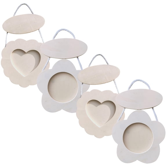 Raindrops 4 Pcs Wood Frames for Crafts DIY Art Board Charcuterie Plates Work