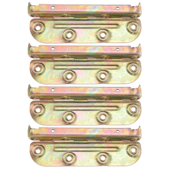 Raindrops 4 Sets Furniture Bed Brackets Bed Rail Fasteners Heavy Duty Bed Rail Hooks Accessories