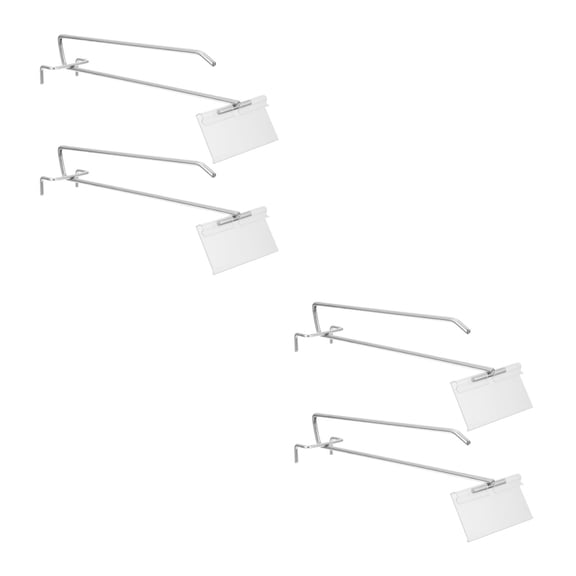 Raindrops 4 Sets Mall Shelf Hooks Commodity Shelf Hooks Shop Hooks Stainless Steel Hooks