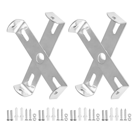 Raindrops 4 Sets Metal Ceiling Light Plate Lighting Fixture Mounting Bracket Ceiling Pendant Light Crossbar Kit With Screw Kit For Ceiling Fan And Wall Sconce Silver 100 MM