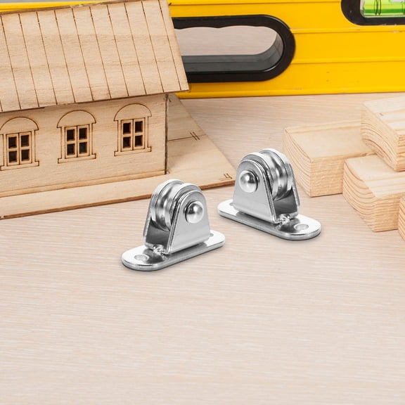 FOMIYES 4Sets Rope Pulley Block with Iron Construction for Safe Lifting and Direction Change
