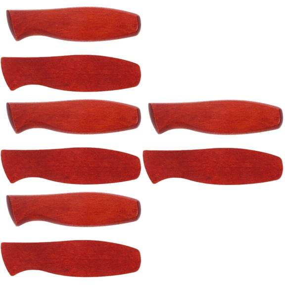 Raindrops 4 Sets of Kitchen Knife Repair Handle Cutter Wooden Replacement Handle Kitchen Knife Accessory