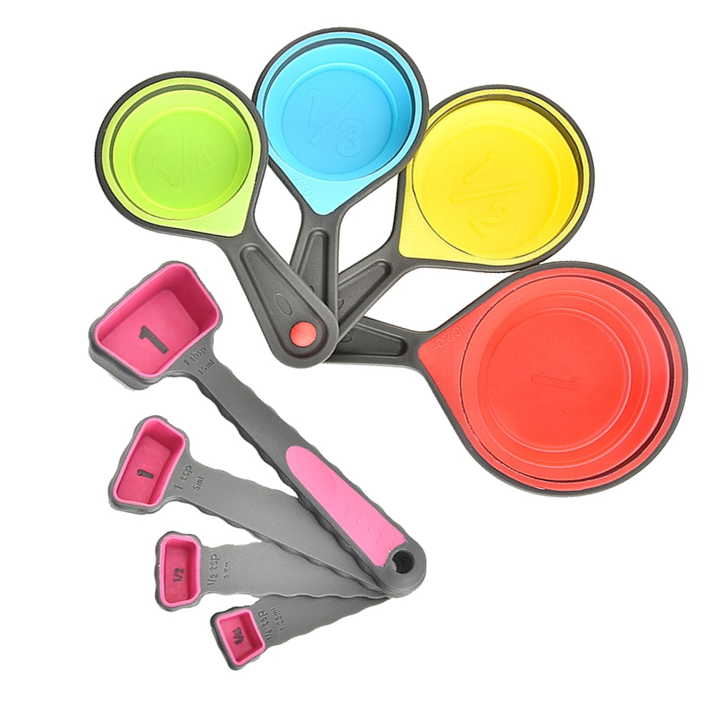 Raindrops 4 in 1 Silicone Telescopic Measuring Cups and 4 in 1 ...