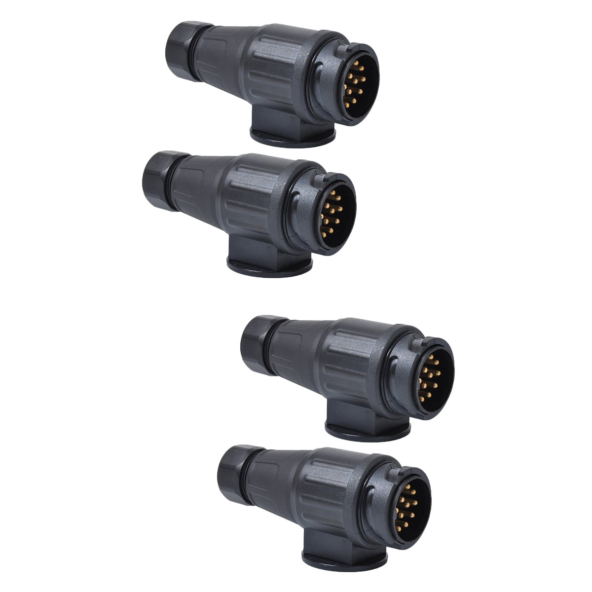 Raindrops 4 pcs 12V 13 Pin Trailer Plug Adapter Nylon 13 Pole Trailer