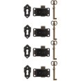 thumbnail image 1 of Raindrops 4 pcs Cabinet Door Locks Antique Locks Furniture Decorative Locks, 1 of 8