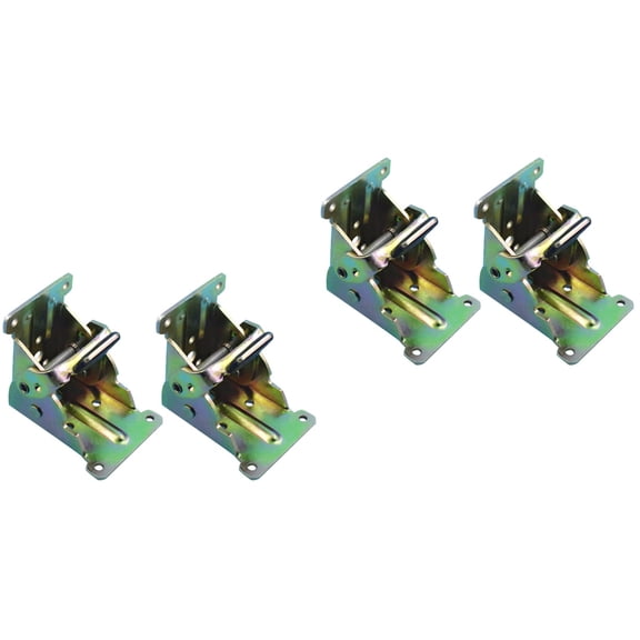 Raindrops 4 pcs Collapsible Support Frame Self-Locking Folding Table Chair Leg Brackets Hinges for Home Furniture Leg Folding Hinge Bracket Tool 90 Degree