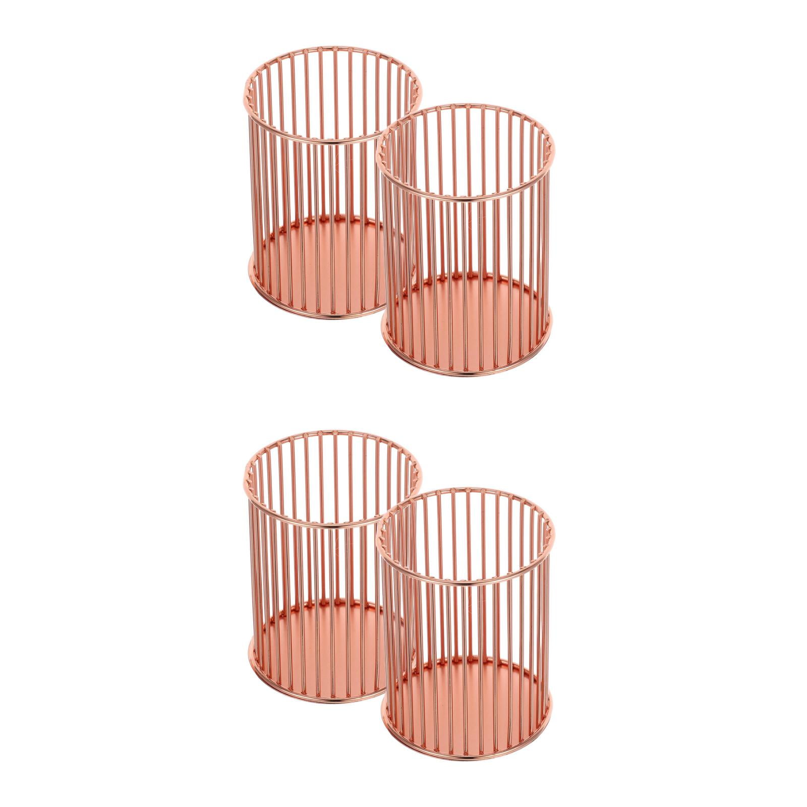 FOMIYES Aesthetic Metal Pen Storage Organizer for Home Desk Accessories