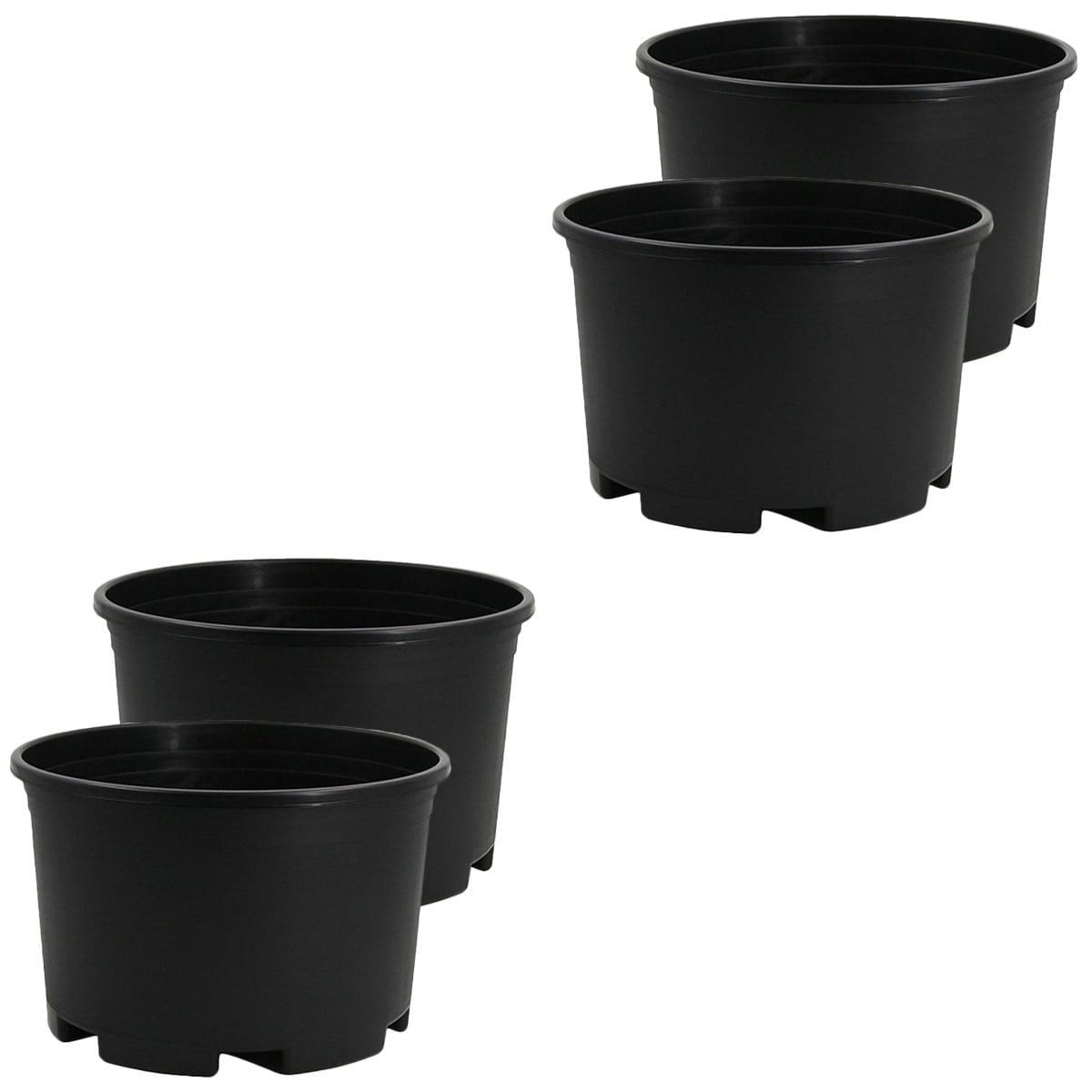 Raindrops 4 pcs  Extra Large Plastic Planter Gardening Plant Pot Portable Large Plant Flowerpot