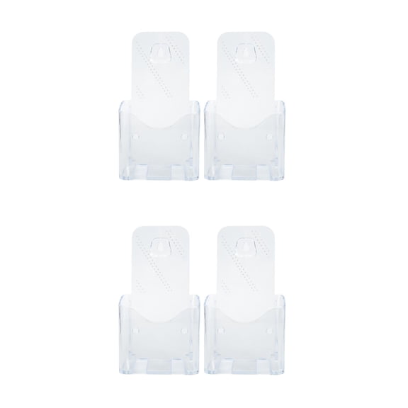 Raindrops 4 pcs Flyer Display Stand Brochure Holder Clear Flyer Holder for Magazine Pamphlet Booklets
