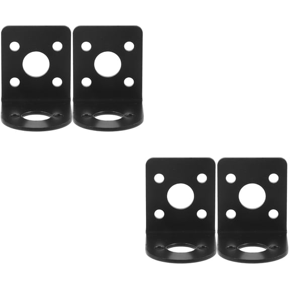 Raindrops 4 pcs  Gear Motors Mounting Bracket Steel Anti-rust Gear Motor Rack L-shape Motor Rack