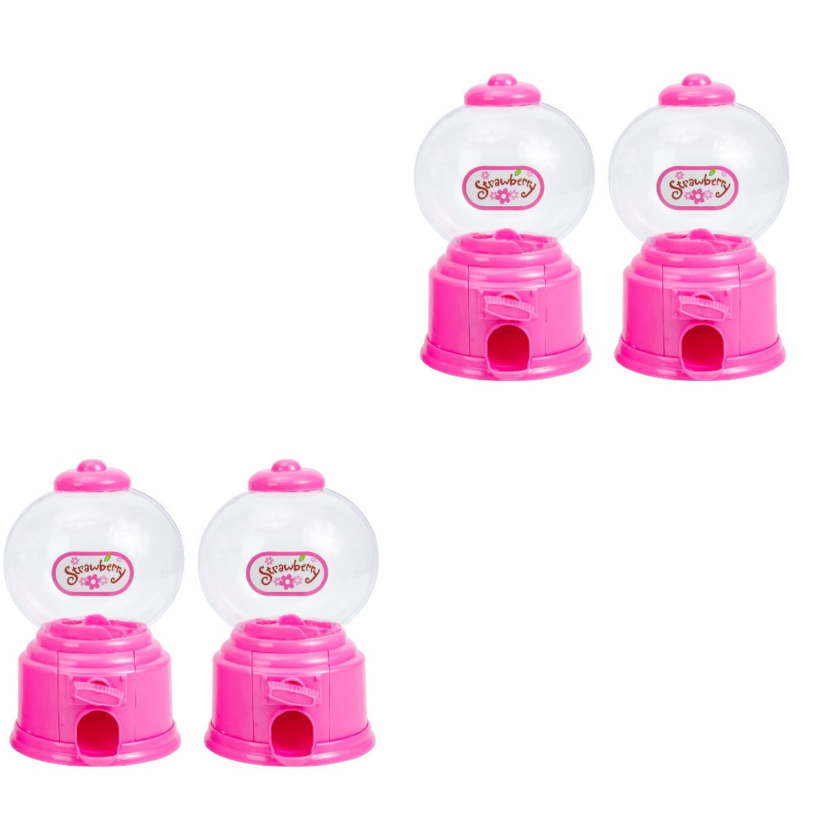Raindrops 4 pcs Gumball Machines Toys Plastic Candy Dispenser Candy ...