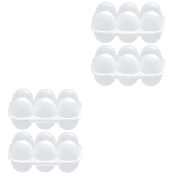 Raindrops 4 pcs Household Egg Saver Reusable Plastic Egg Container Refrigerator Egg Preservation Box With Lid