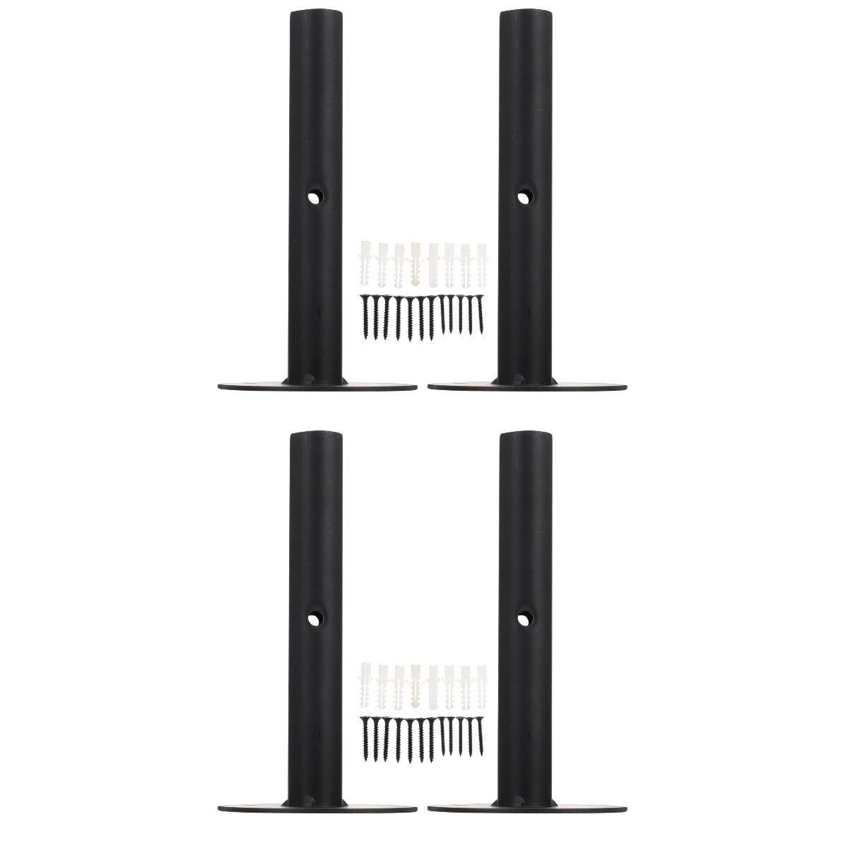 Raindrops 4-Pack Vintage Iron Shelf Brackets Wall Mounted Heavy Duty Shelving Supports for Home Decor