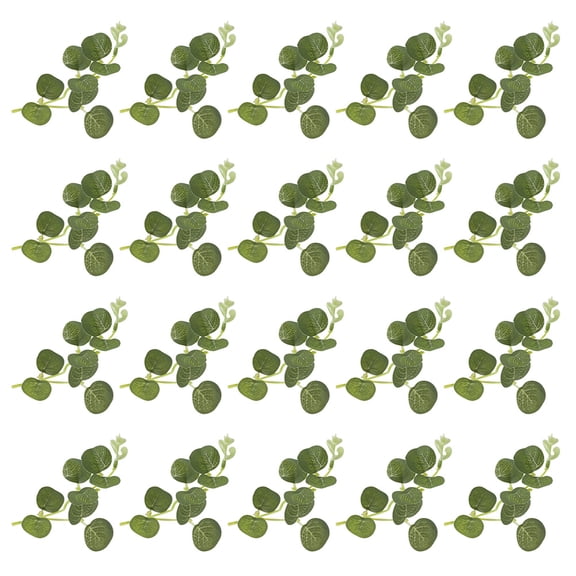 Raindrops Eucalyptus Leaf Party Decoration Assorted Color 40Pcs 5.9X1.9X1.6In
