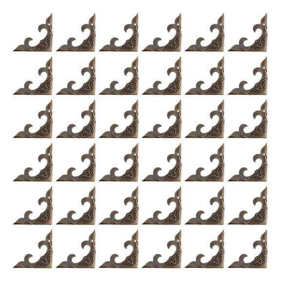 DEMACRIO 40-Pack Scrapbooking Corner Protectors 3x3cm Iron Craft Accessories for Book and Photo Album Decoration