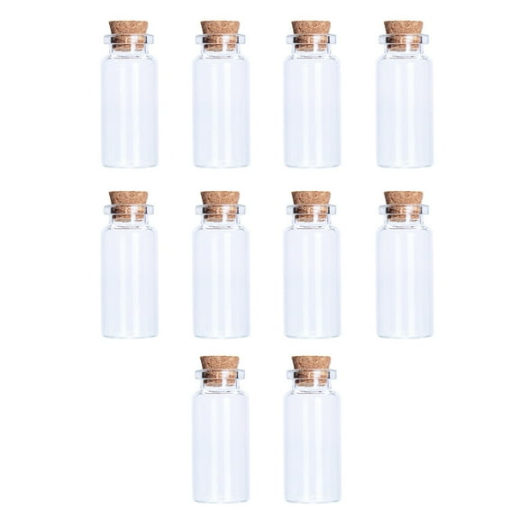 Raindrops  40 Pcs Glass Bottle with Stopper Small Water Bottles DIY Cork