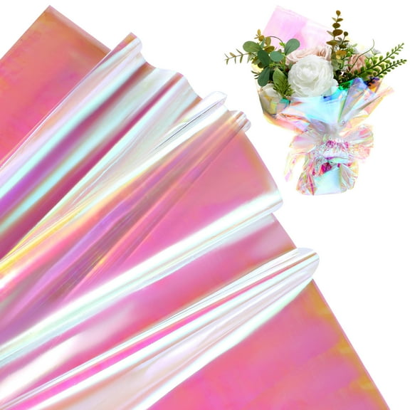 Raindrops Charming Illusion Cellophane Wrap Multi Color for and Object Wrapping