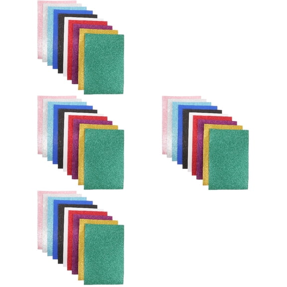 Raindrops 40 Sheets Self-adhesive Craft Foams A4 Multi-function Foams Craft Sheets