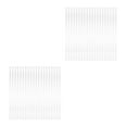 thumbnail image 1 of Raindrops 40 pcs Plastic Transparent Display Hanger Strips Coordinate Heavy Weight Plastic Displays Stable Hanger Connector Reusable Plastic Connecting Strips, 1 of 8